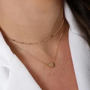 Colar Choker Mini Corações Delicada Best Seller 35CM Banhado Em Ouro