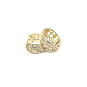 Brinco Argola Grossa P Banho Ouro 18k Semijoia