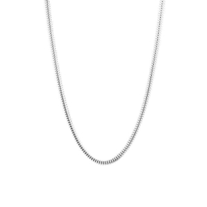 Colar Choker Rabo De Rato Essencial 30CM Banhado Em Ródio
