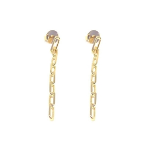 Brinco Corrente Elos Banho Ouro 18k Semijoia