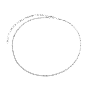 Colar Choker Vivi Essencial 40CM Banhado Em Ródio