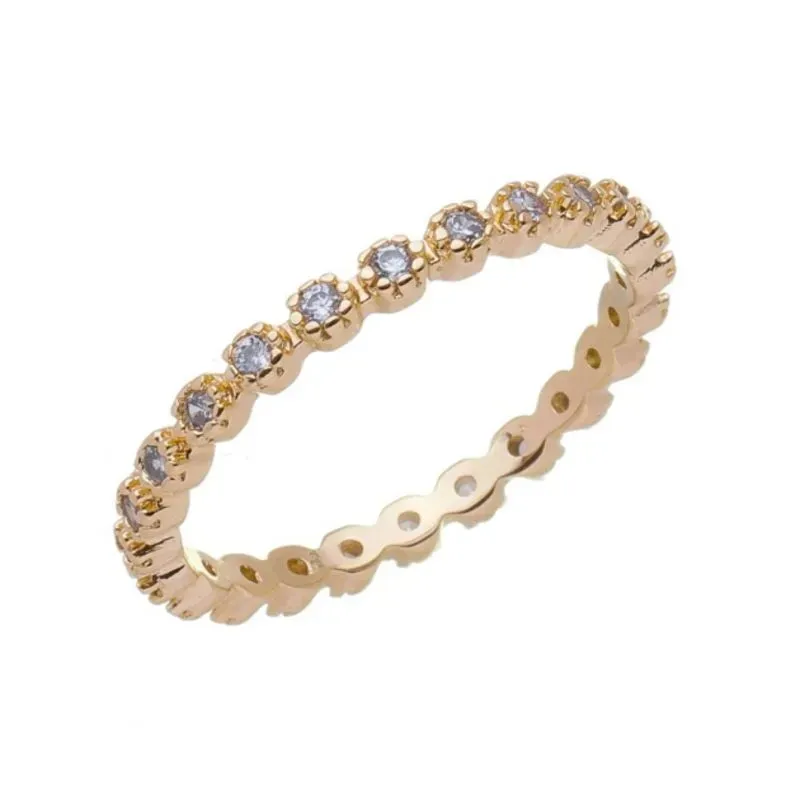 Anel Florzinhas Com Zirconia Essencial