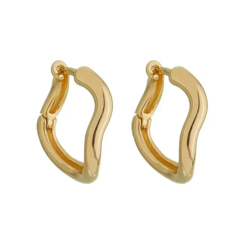 Brinco Argola Silvia Banho Ouro 18k Semijoia