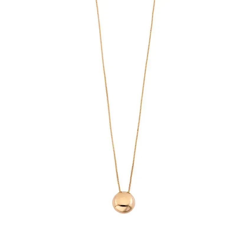 Colar Circulo Essencial 45CM Banhado Em Ouro