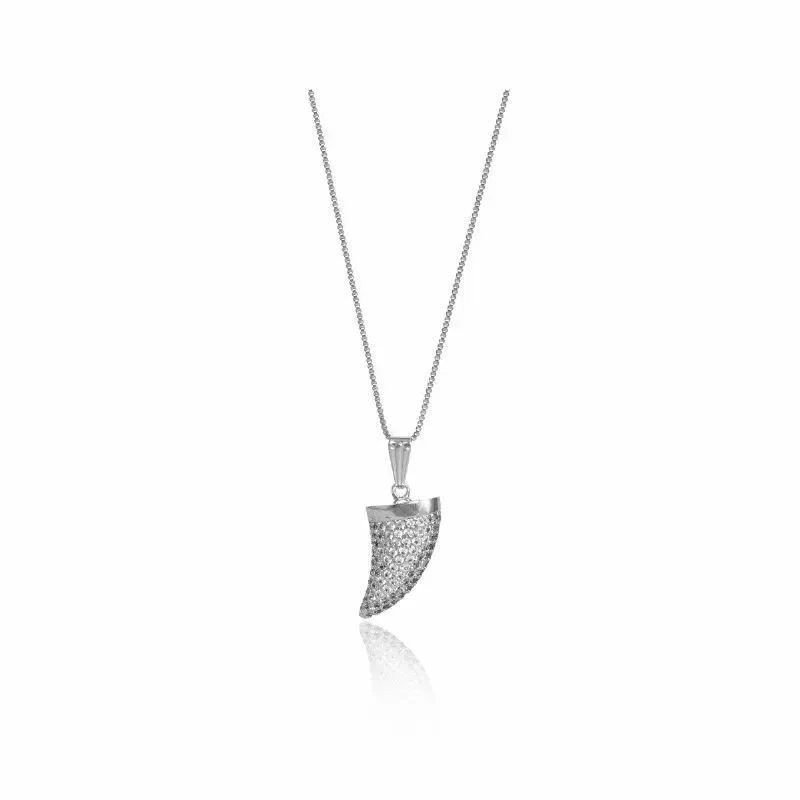 Colar Dente De Tigre Cravejado Essencial 217781CM