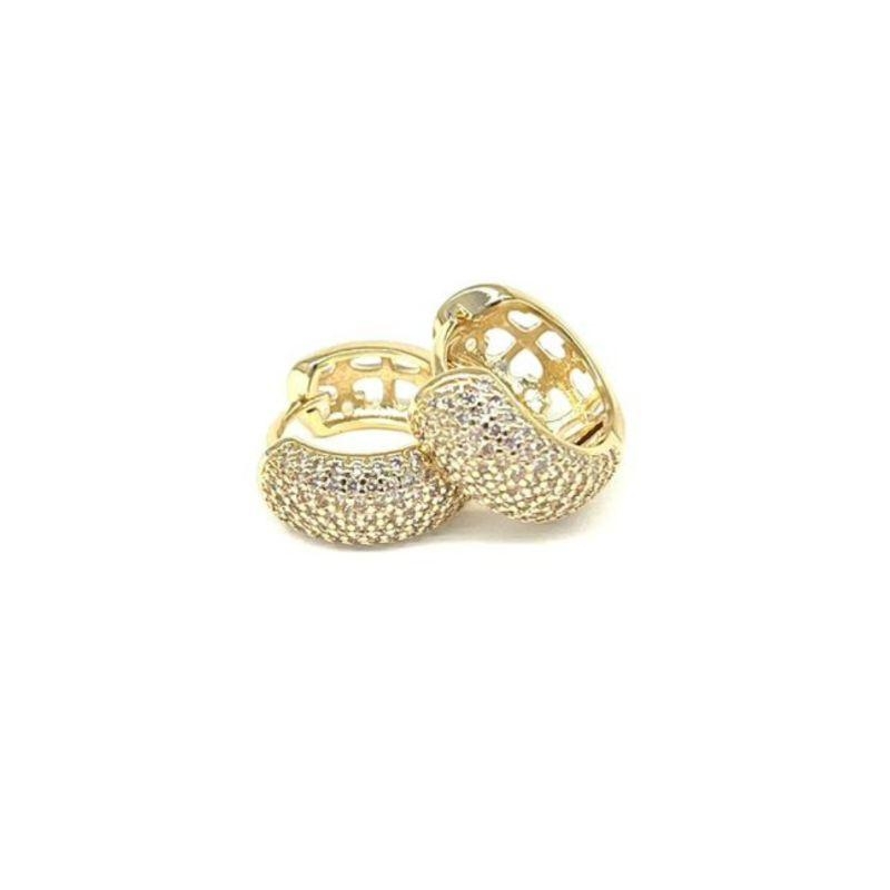 Brinco Argola Grossa P Banho Ouro 18k Semijoia