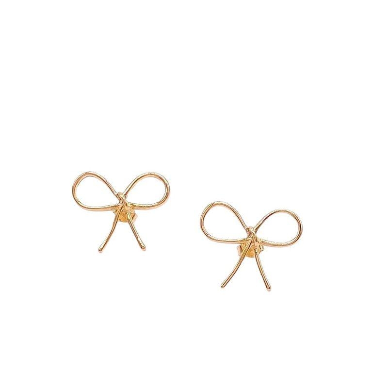 Brinco Laço Nina Banho Ouro 18k Semijoia