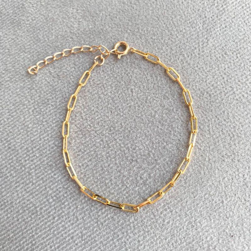 Pulseira Elos Cartier Home Banhado Em Ouro