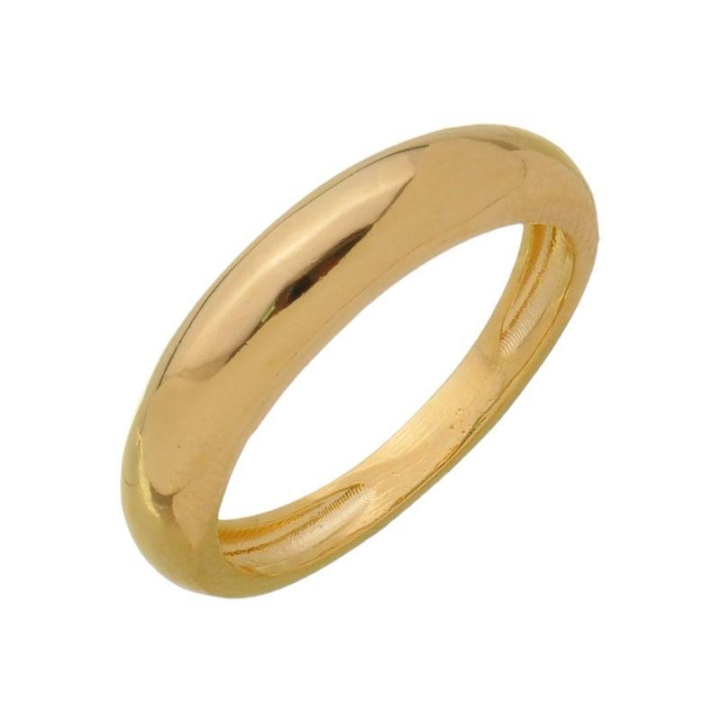 Anel Nathali Essencial Banhado Em Ouro 18k