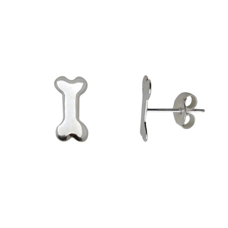 Brinco Ossinho Coleção Pet Banho Ouro 18k Semijoia