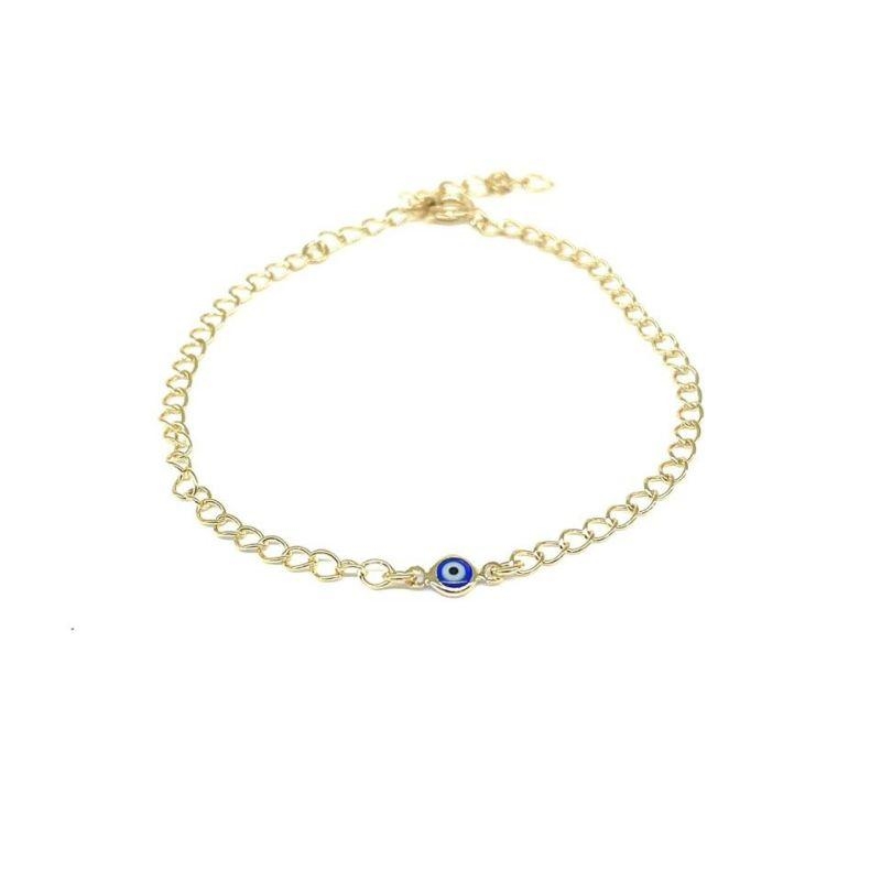 Pulseira Olho Grego Cintia Banhado Em Ródio