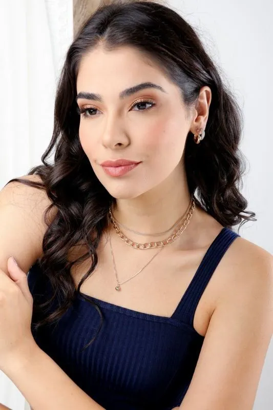 Colar Choker Malha Virginia Essencial 302081CM