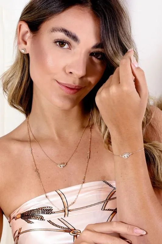 Colar Olho Grego Com 1 Zirconia Essencial 284905CM