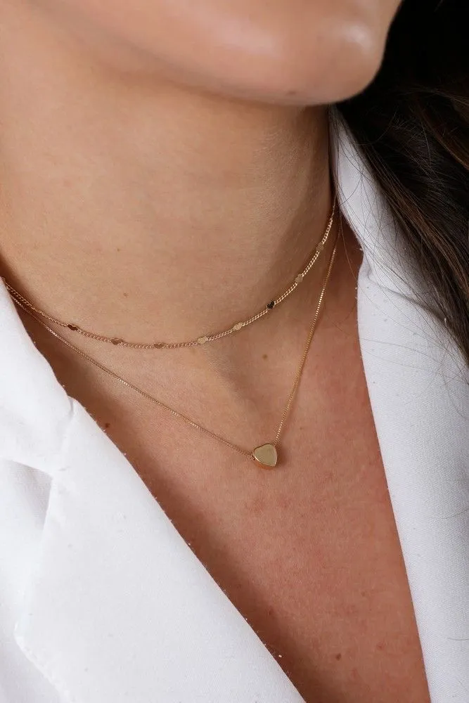Colar Choker Mini Corações Delicada Best Seller 35CM Banhado Em Ouro