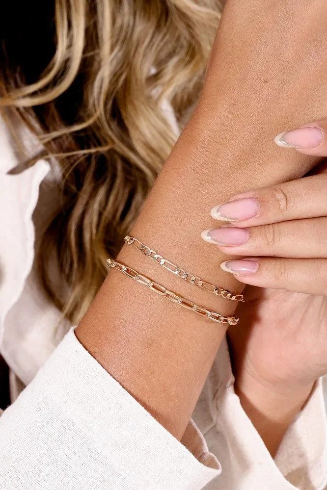 Pulseira 3X1 Essencial Banhado Em Ouro