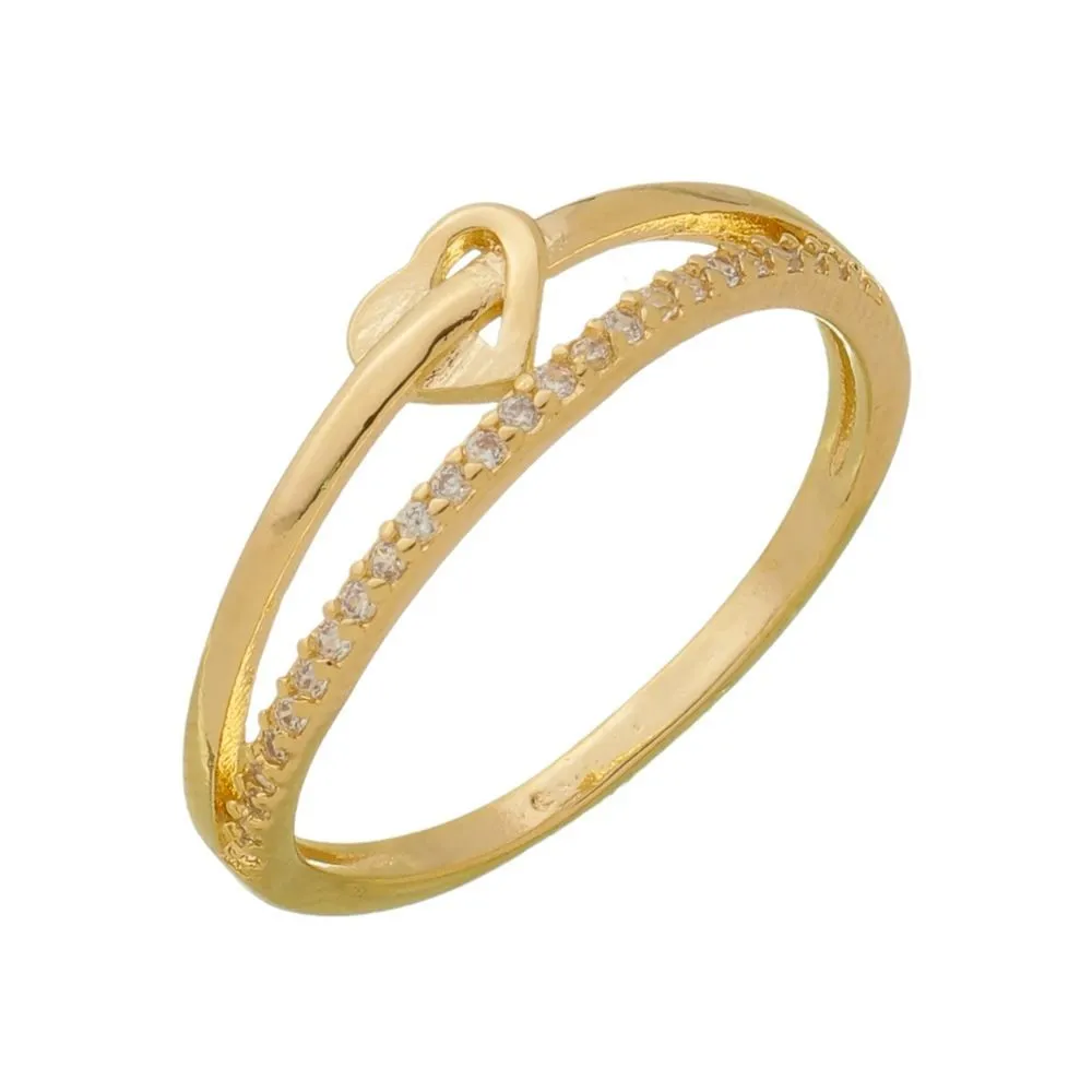 Anel Bruna Essencial Banhado Em Ouro 18k