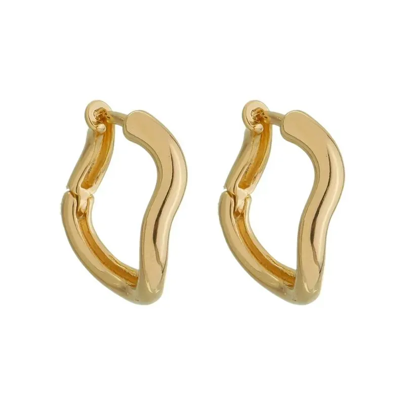 Brinco Argola Silvia Banho Ouro 18k Semijoia