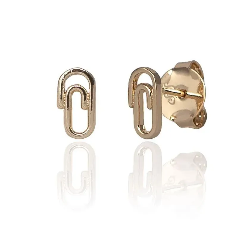 Brinco De Clips Pequeno Pequeno Banho Ouro 18k Semijoia