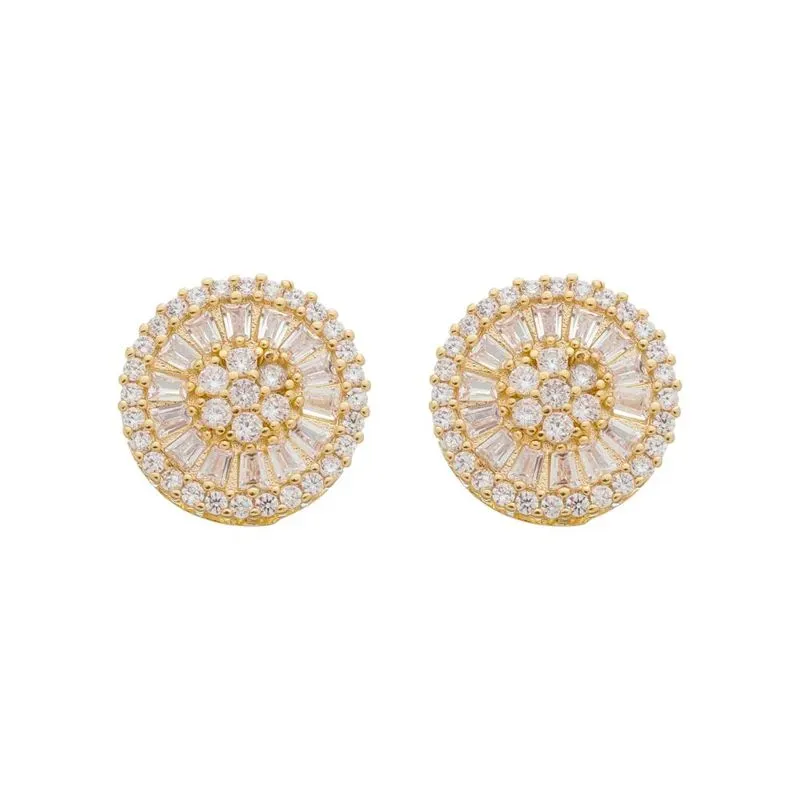 Brinco Pizza Grande Banho Ouro 18k Semijoia