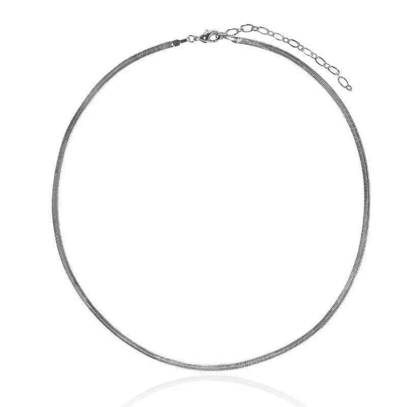 Colar Choker De Fita Fina Essencial 244275CM