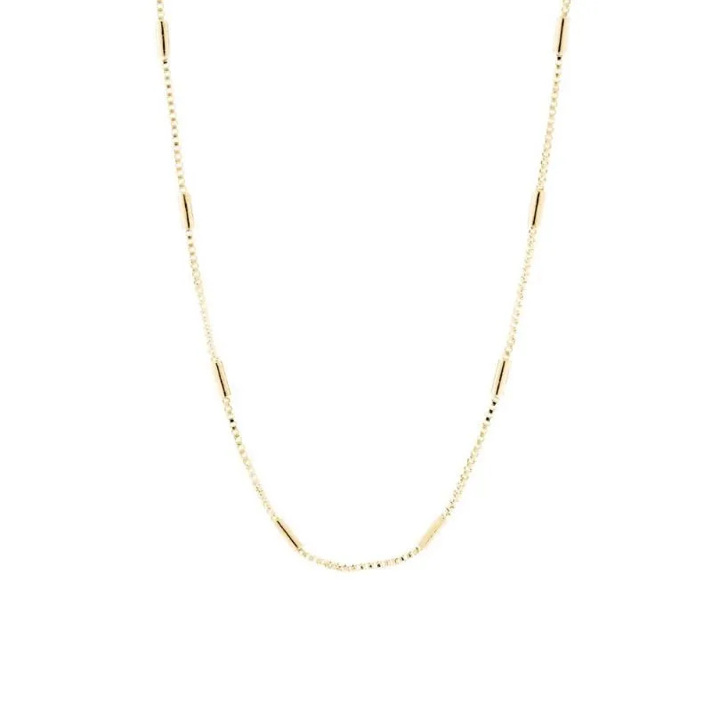 Colar Choker Tubos Lisos Essencial 272056CM Banhado Em Ouro