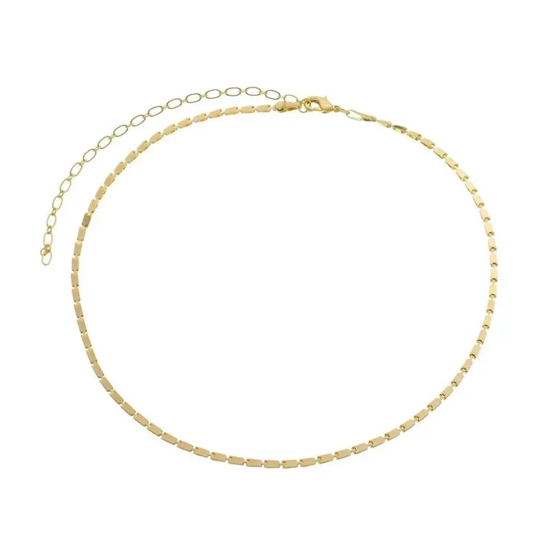 Colar Choker Vivi Essencial 40CM Banhado Em Ouro