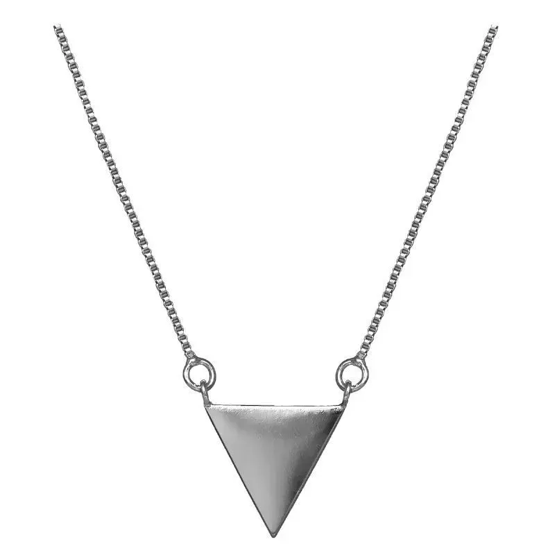 Colar Com Triangulo Liso Conceitual Essencial 40CM