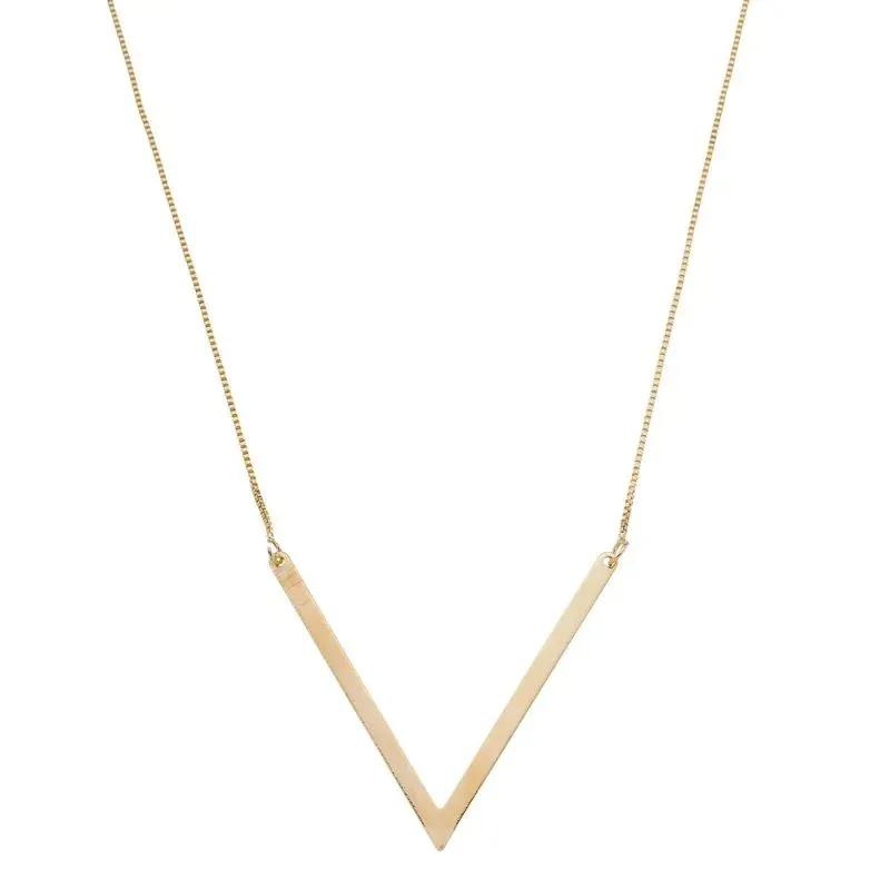 Colar Em V Liso Essencial 296762CM