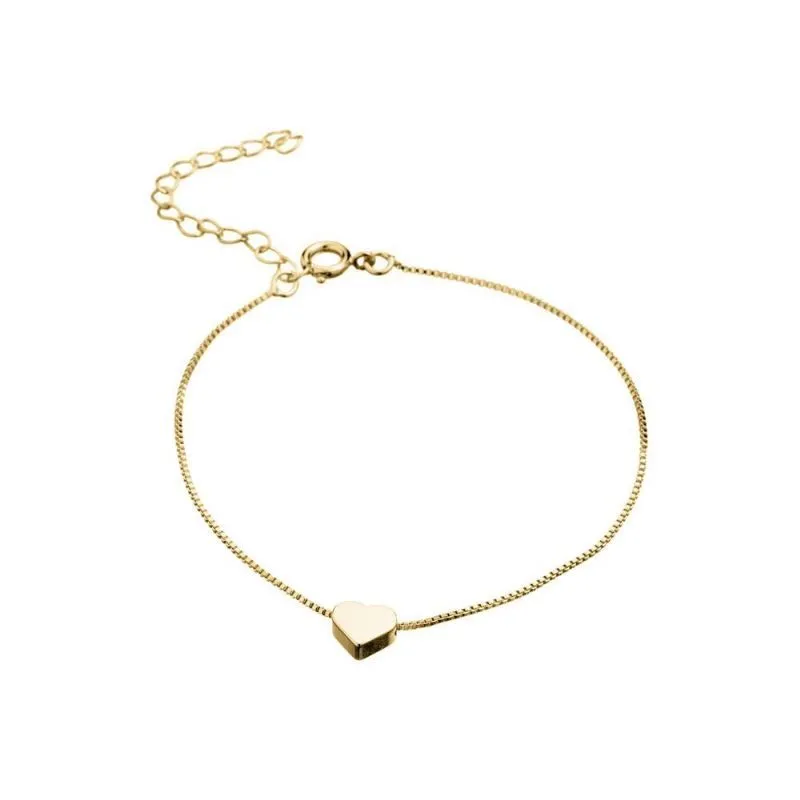 Pulseira Coração Solto Essencial Banhado Em Ouro
