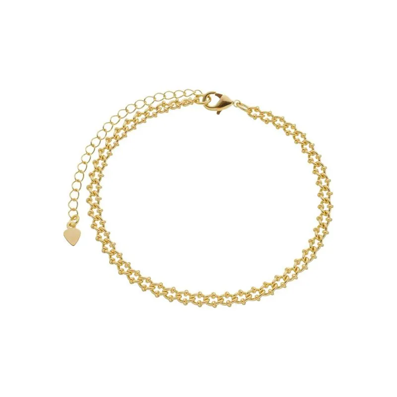 Pulseira Malha Ciriane Essencial Banhado Em Ouro