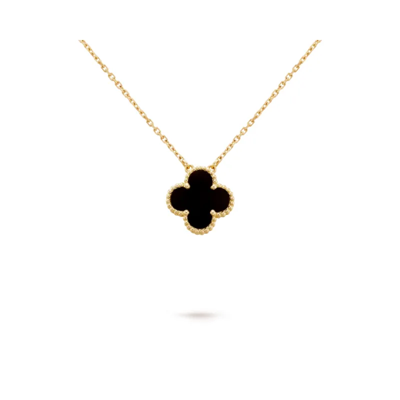 Pulseira Trevo Preto Virginia Banhado Em Ouro