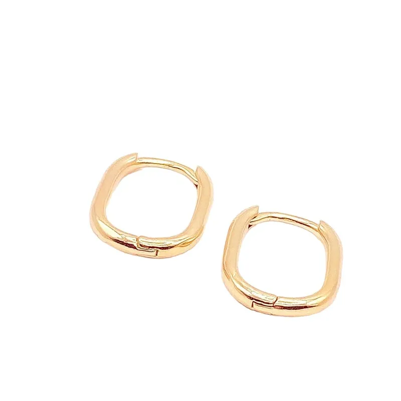 Brinco Argola Nina Médio Banho Ouro 18k Semijoia