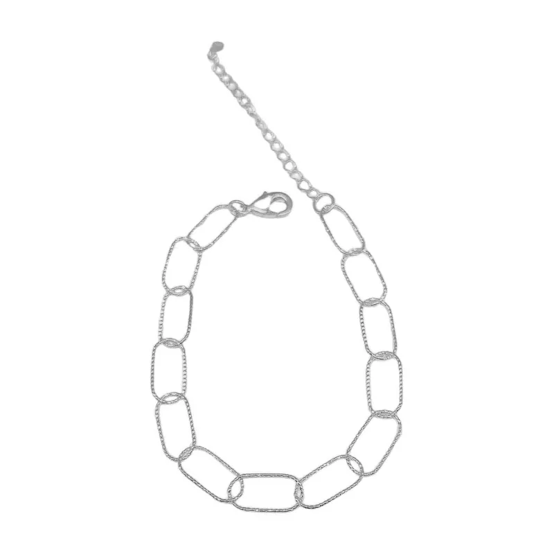 Pulseira Elos Trabalhados Essencial Banhado Em Ouro