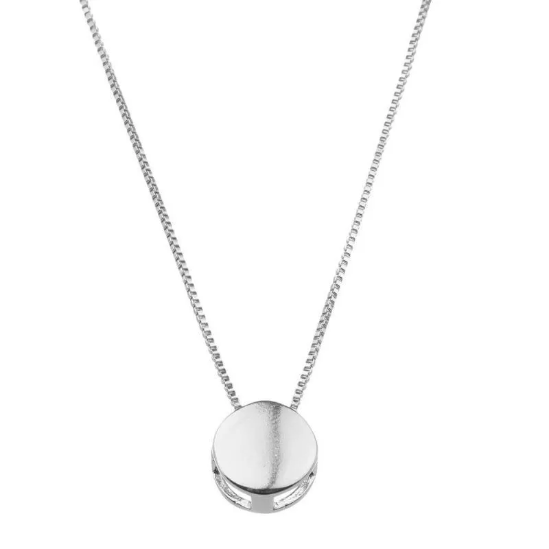 Colar Circulo Liso Grande Essencial 45CM Banhado Em Ouro