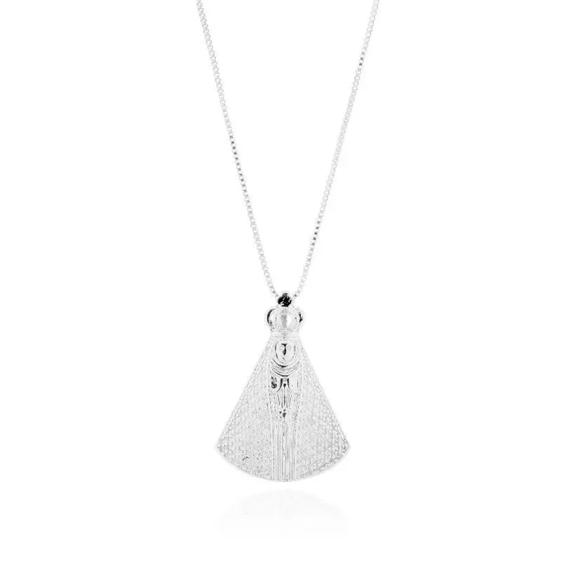 Colar Nossa Senhora Cravejada Grande Essencial 244855CM
