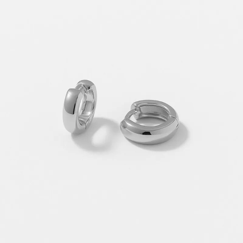 Brinco Argola Lisa Coleção Prime Banho Ouro 18k Semijoia