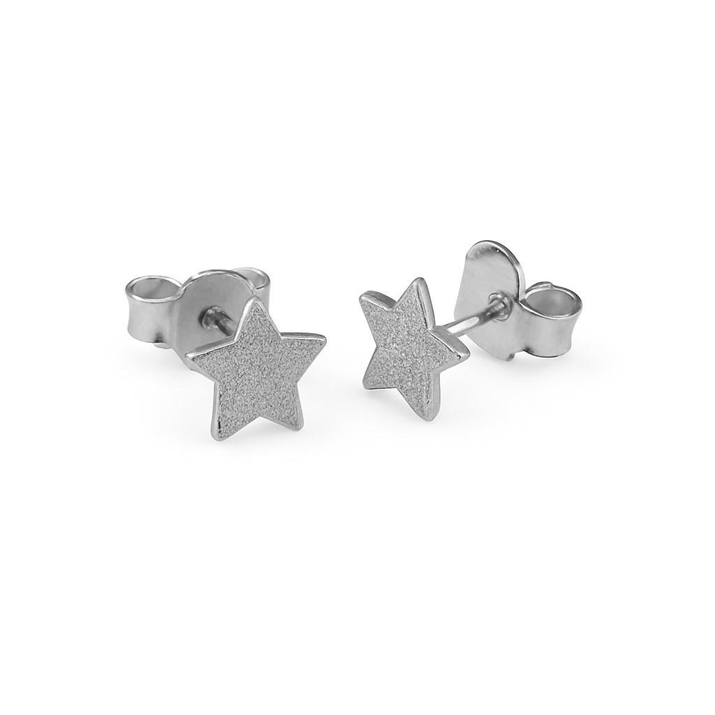 Brinco Estrela Trabalhada Pequena Banho Ouro 18k Semijoia