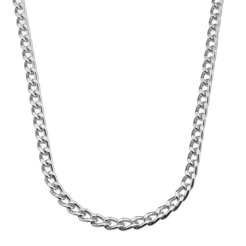 Colar Choker Groumett Essencial 40CM Banhado Em Ródio