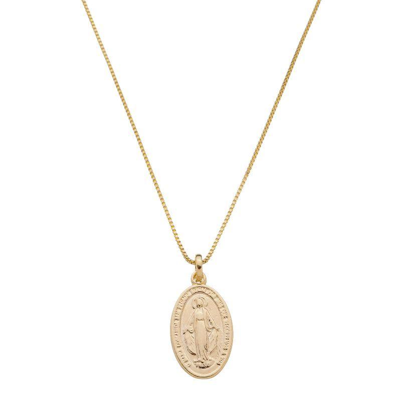 Colar Medalha Milagrosa De Nossa Senhora Das Graças Essencial 300414CM
