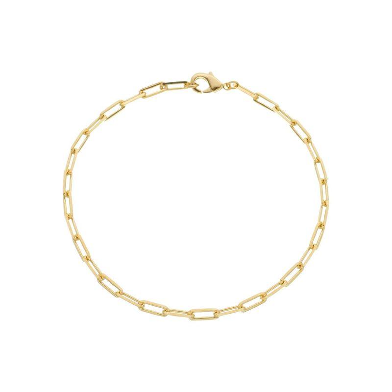 Pulseira De Elos Ana Essencial Banhado Em Ouro