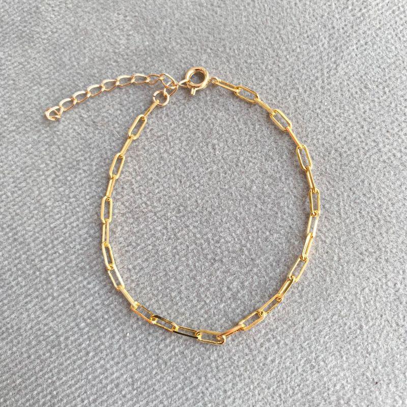 Pulseira Elos Cartier Home Banhado Em Ouro