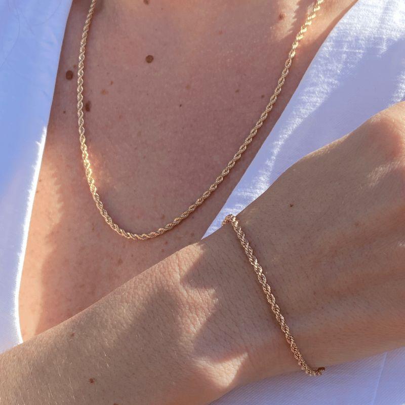 Pulseira Cordão Baiano Best-Seller Banhado Em Ródio