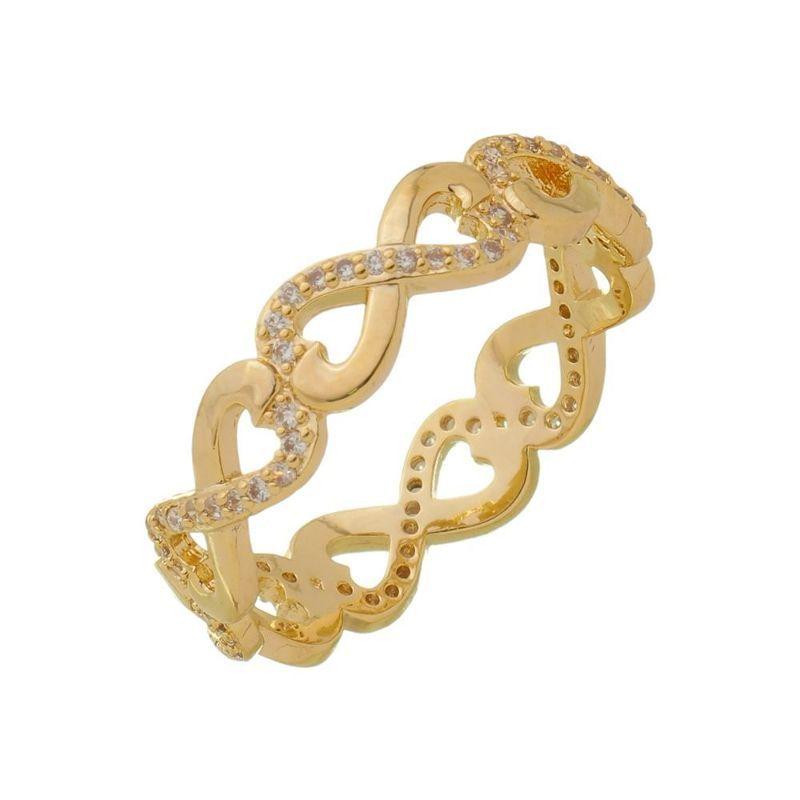 Anel Karla Essencial Banhado Em Ouro 18k