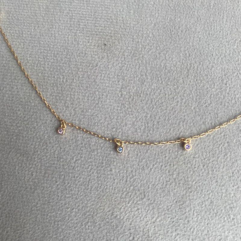 Pulseira Duas Filhas Meninas C/ Zirconias Coloridas Essencial Banhado Em Ouro