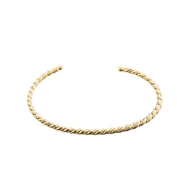 Bracelete Cordão Baiano Essencial Banhado Em Ouro