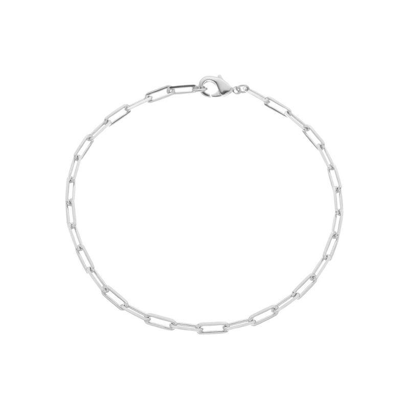 Pulseira De Elos Ana Essencial Banhado Em Ródio