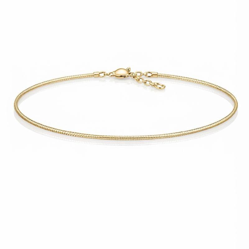 Pulseira Malha Diamantada Veneza Banhado Em Ouro