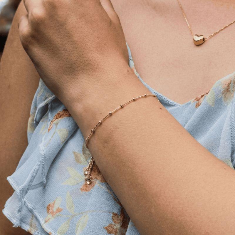 Pulseira Bolinhas Lisas Best-seller Banhado Em Ouro