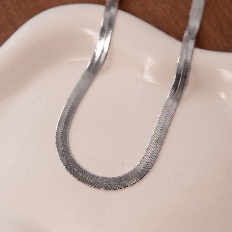 Colar Choker De Fita Grossso 30CM Banhado Ródio